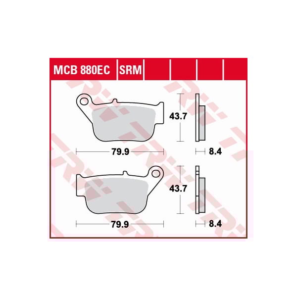 TRW Plaquettes de frein MCB880SRM Sinter maxi scooter