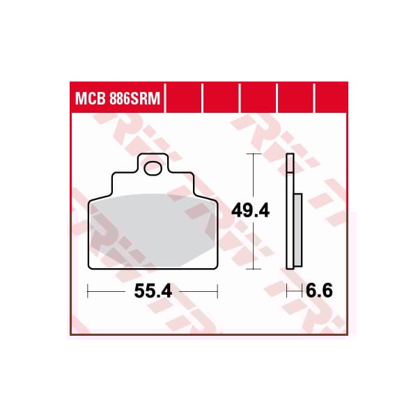 TRW Plaquettes de frein MCB886SRM Sinter maxi scooter