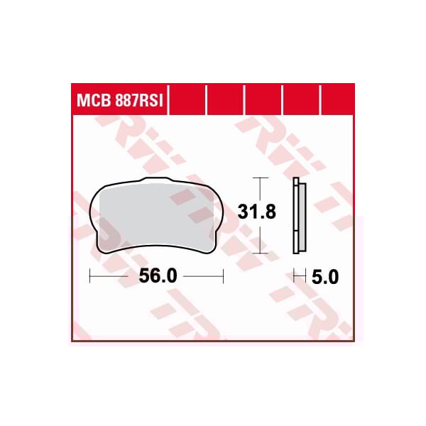TRW Brake pads MCB887RSI Sinter competitive offroad