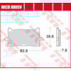 TRW Brake pads MCB888SV Sinter street