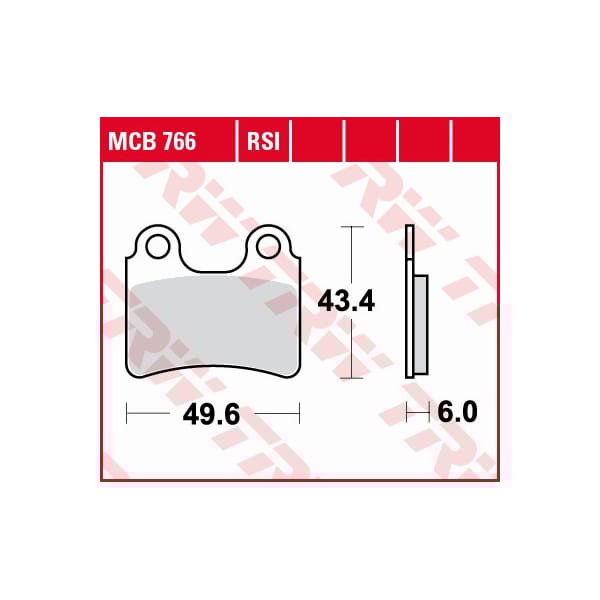 TRW Brake pads MCB766RSI Sinter competitive offroad