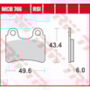 TRW Plaquettes de frein MCB766RSI Sinter compétition offroad