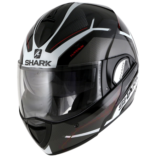 SHARK Evoline 3 Hataum Zwart-Wit-Rood KWR