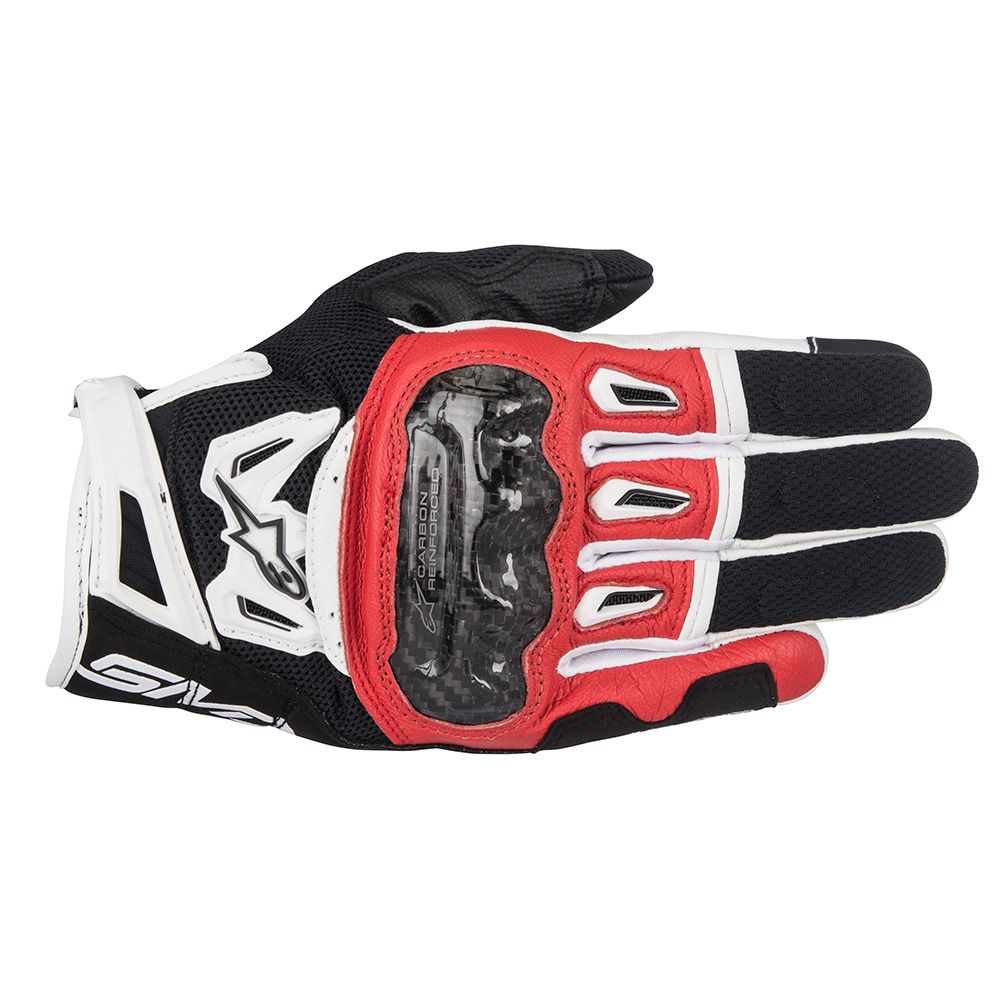 Men's summer gloves ALPINESTARS SMX-2 Air Carbon V2 Black-Red-White