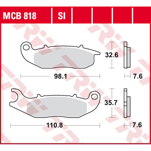 TRW Plaquettes de frein MCB818SI Sinter offroad