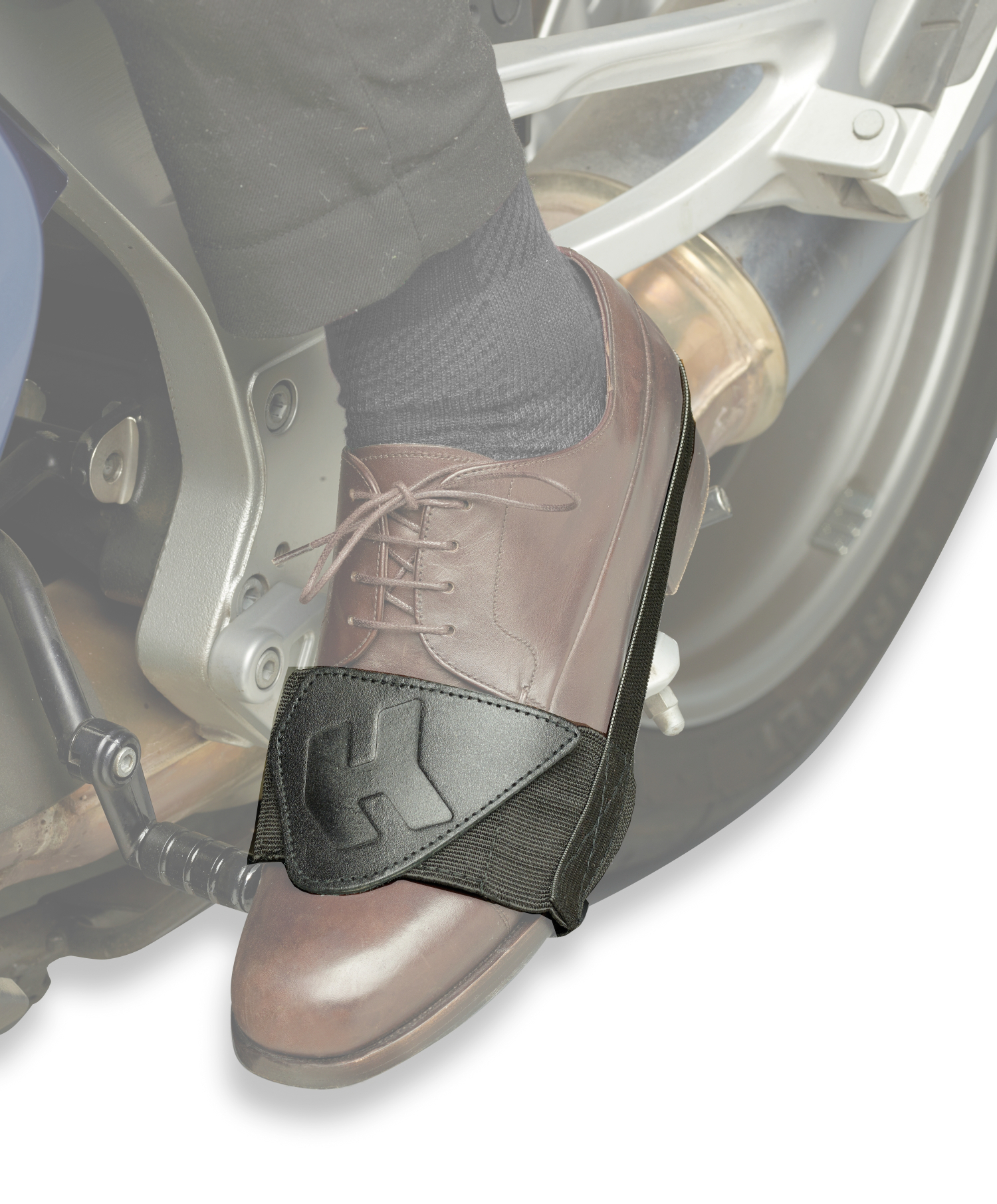 Protection chaussures moto en cuir Segura