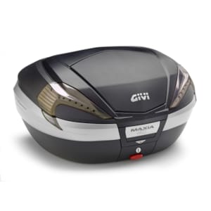 Top case et valise moto GIVI V56 Maxia 4 Monokey reflecteurs fumés, finition carbone