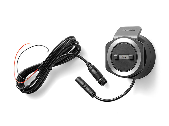 Support GPS TomTom Kit alimenté et câble pour GPS Rider 40, 42, 400, 410,  420, 450, 500, 550 - Adaptateur et chargeur 