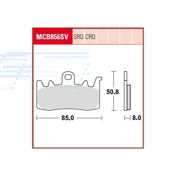 TRW Plaquettes de frein MCB856CRQ Hyper carbon