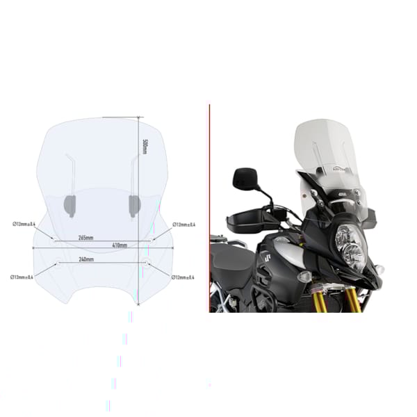 GIVI Pare-brise AF3105 Airflow