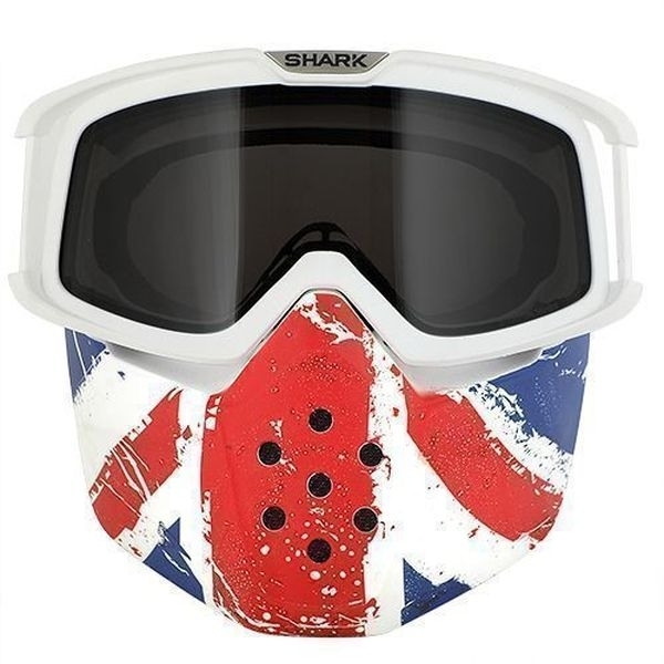 SHARK Drak/Raw Lunettes + masque Union Jack