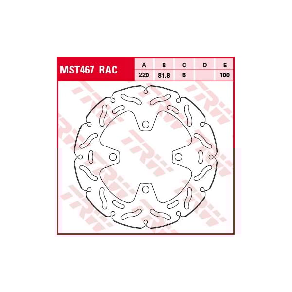 TRW Brake disc MST467RAC