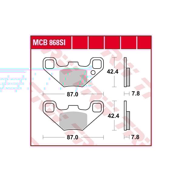 TRW Plaquettes de frein MCB868SI Sinter offroad