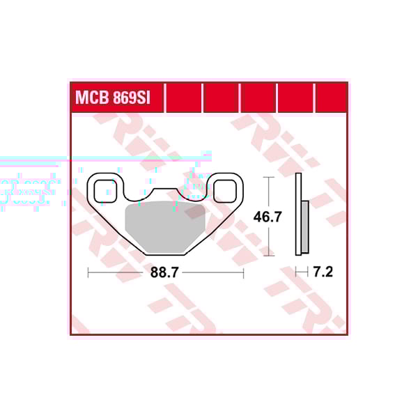 TRW Plaquettes de frein MCB869SI Sinter offroad
