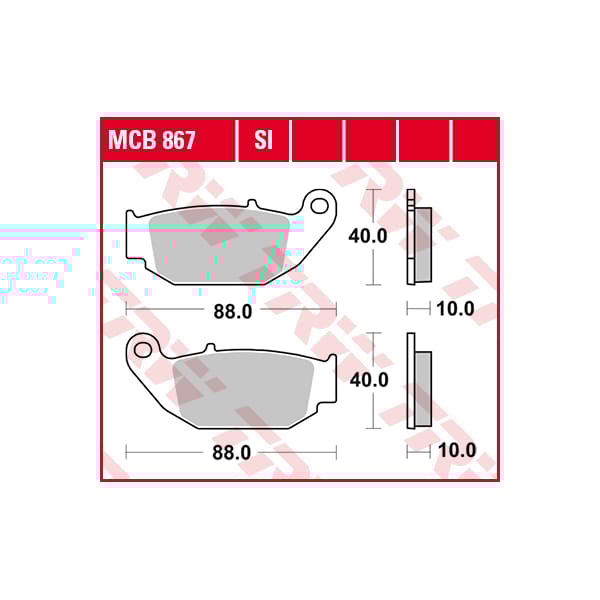 TRW Brake pads MCB867SI Sinter offroad