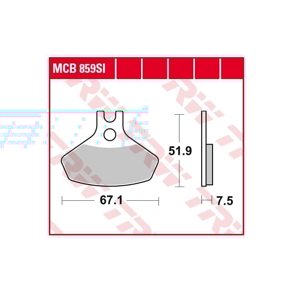TRW Brake pads MCB859SI Sinter offroad