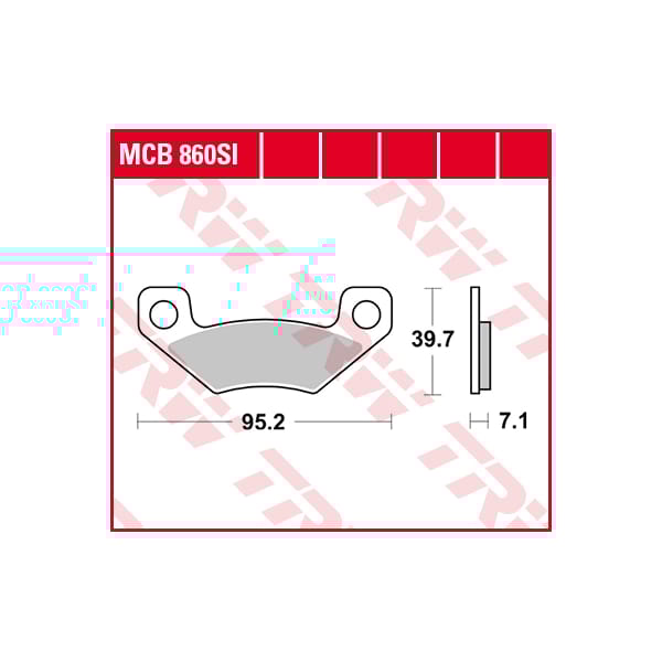 TRW Plaquettes de frein MCB860SI Sinter offroad