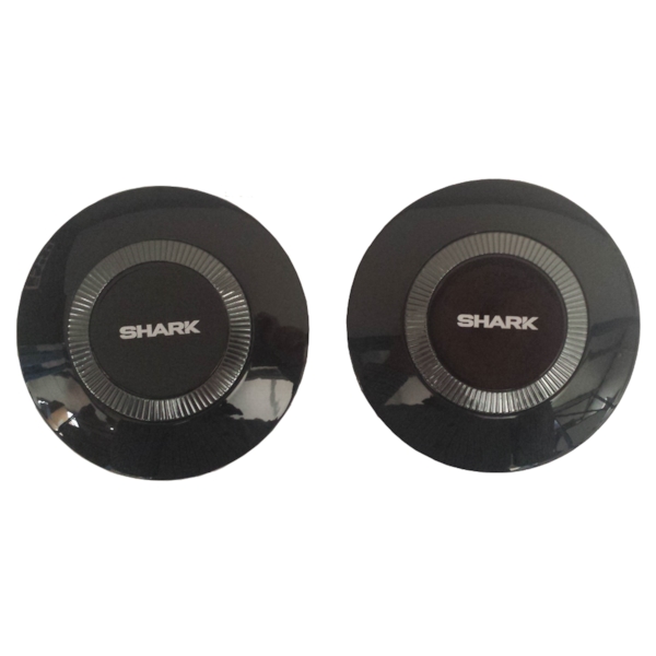 SHARK (Street-)Drak/Raw Laterale covers (links + rechts) Blinkend zwart BLK