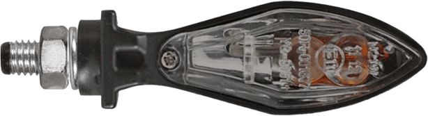 Clignotants CHAFT Scoop Noir avec lentille fumée (par paire)