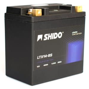 Batterie moto & scooter SHIDO Lithium-Ion LTX14-BS