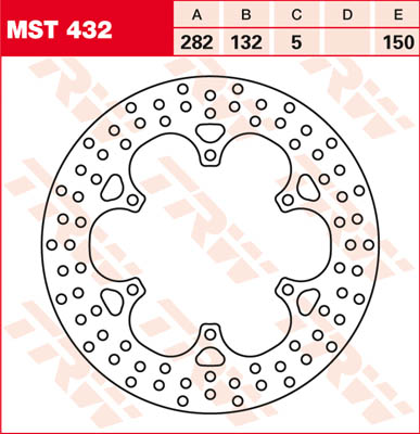 TRW brake discs disc MST432