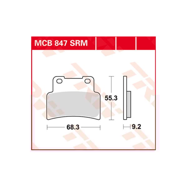 TRW Plaquettes de frein MCB847SRM Sinter maxi scooter