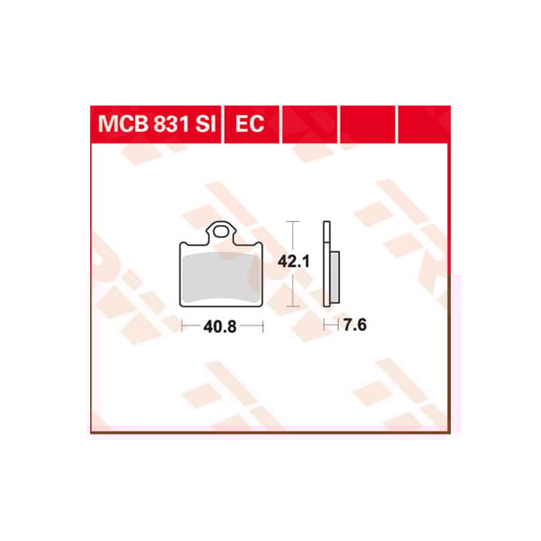TRW Brake pads MCB831EC Organic