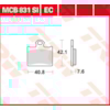 TRW Plaquettes de frein MCB831EC Organique