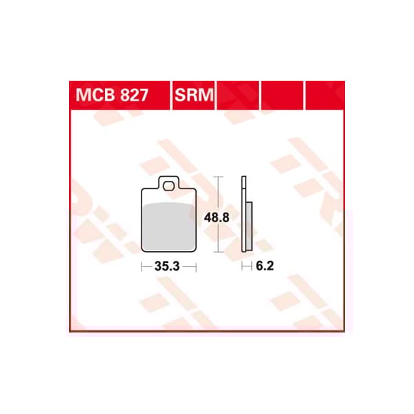 TRW Plaquettes de frein MCB827 Allround organique