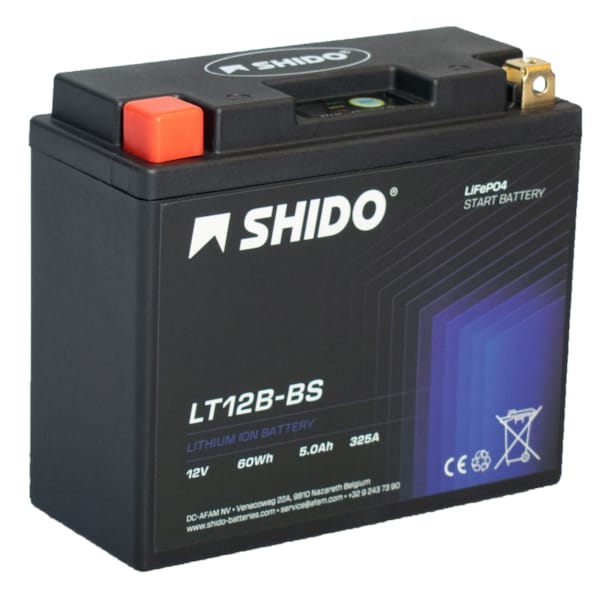 SHIDO Batterie Lithium-Ion LT12B-BS
