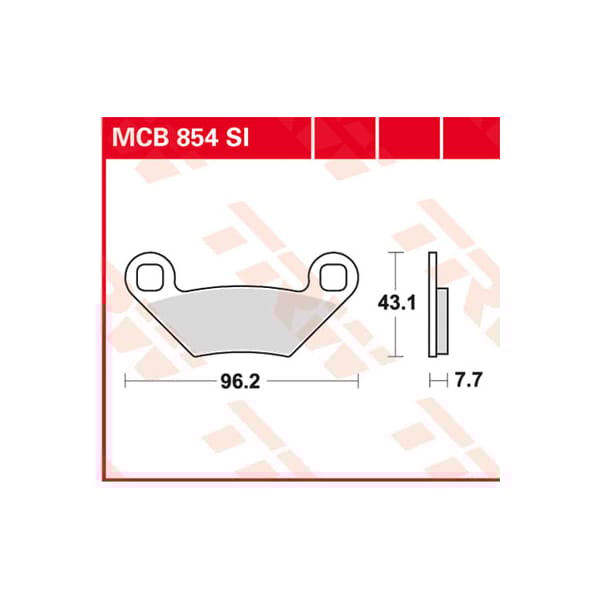 TRW Brake pads MCB854SI Sinter offroad