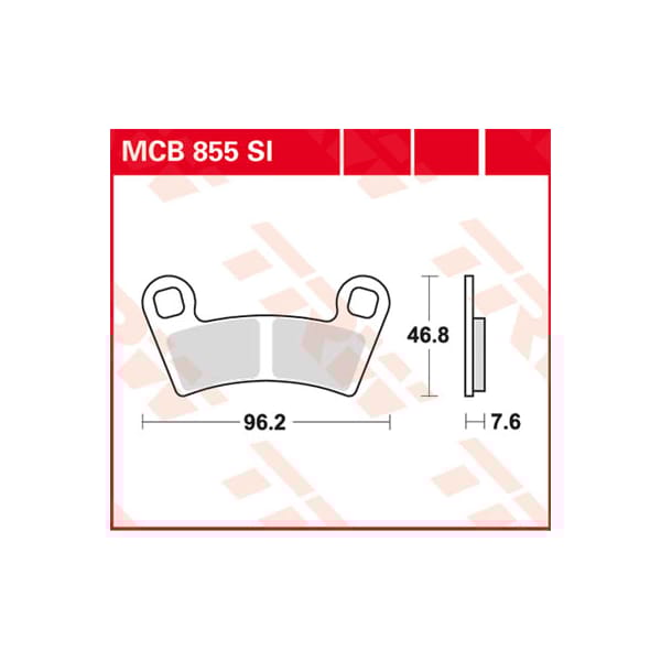 TRW Plaquettes de frein MCB855SI Sinter offroad