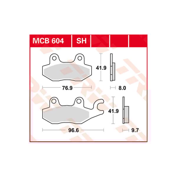 TRW Brake pads MCB604SH Sinter street