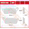 TRW Brake pads MCB848SH Sinter street