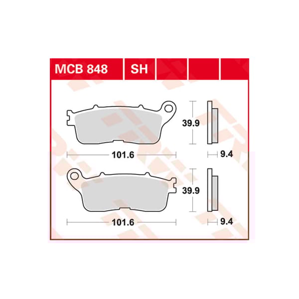 TRW Plaquettes de frein MCB848SH Sinter street