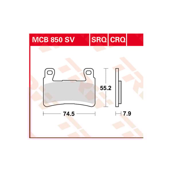 TRW Plaquettes de frein MCB850SV Sinter street