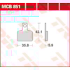 TRW Brake pads MCB851 Allround organic