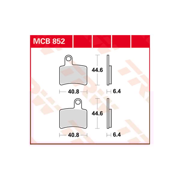 TRW Plaquettes de frein MCB852 Allround organique