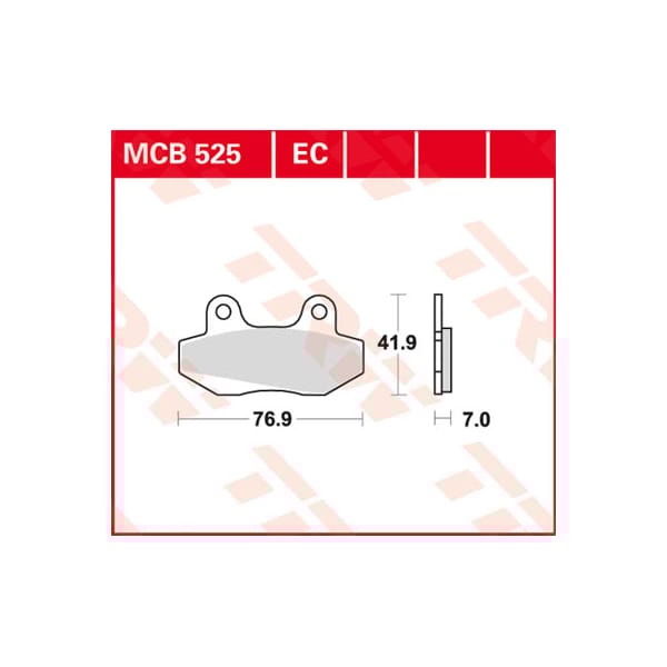 TRW Plaquettes de frein MCB525EC Organique