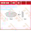 TRW Remblokken MCB539EC Organisch