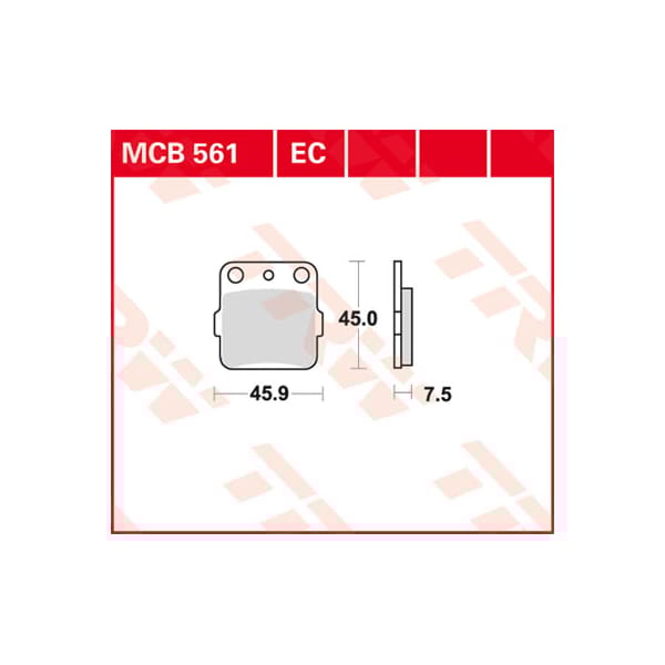 TRW Brake pads MCB561EC Organic