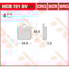 TRW Plaquettes de frein MCB721SCR Sinter carbon