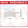 TRW Plaquettes de frein MCB683SCR Sinter carbon