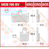 TRW Plaquettes de frein MCB795SCR Sinter carbon