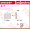 TRW Brake pads MCB829SCR Sinter carbon