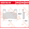 TRW Plaquettes de frein MCB752SCR Sinter carbon