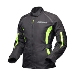 Women's textile motorcycle jacket MODEKA Luana Lady Black-Yellow