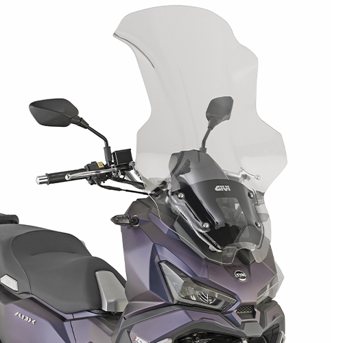 Givi Pare Brise Transparent Avec ABE, 565 Mm