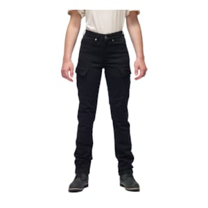 Women's motorcycle jeans MODEKA Brandon Cargo Lady Black Lenght 30"