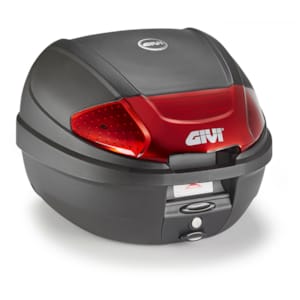 Top boxes and side GIVI E300 Monolock Case red reflectors